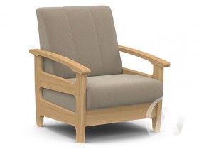 Кресло для отдыха Омега (бук лак/CATANIA LATTE) в Нововаршавке - novovarshavka.katalogmebeli.com | фото