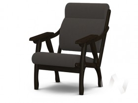 Кресло Вега-10 (венге лак/ULTRA GRAFIT) в Нововаршавке - novovarshavka.katalogmebeli.com | фото